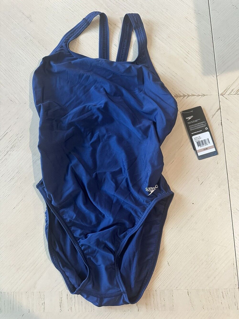 Speedo Girls One Piece Swimsuit Size 12/38 Team Navy*